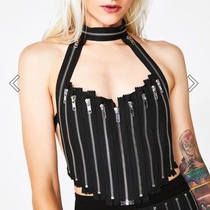 Current Mood Baddie Showcase Zip Bustier